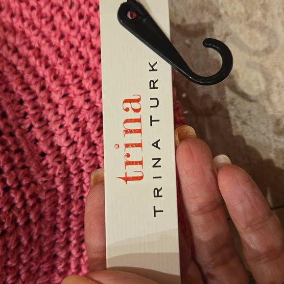 NWT Trina Turk Pink Stylish Sun Hat - Picture 4 of 8